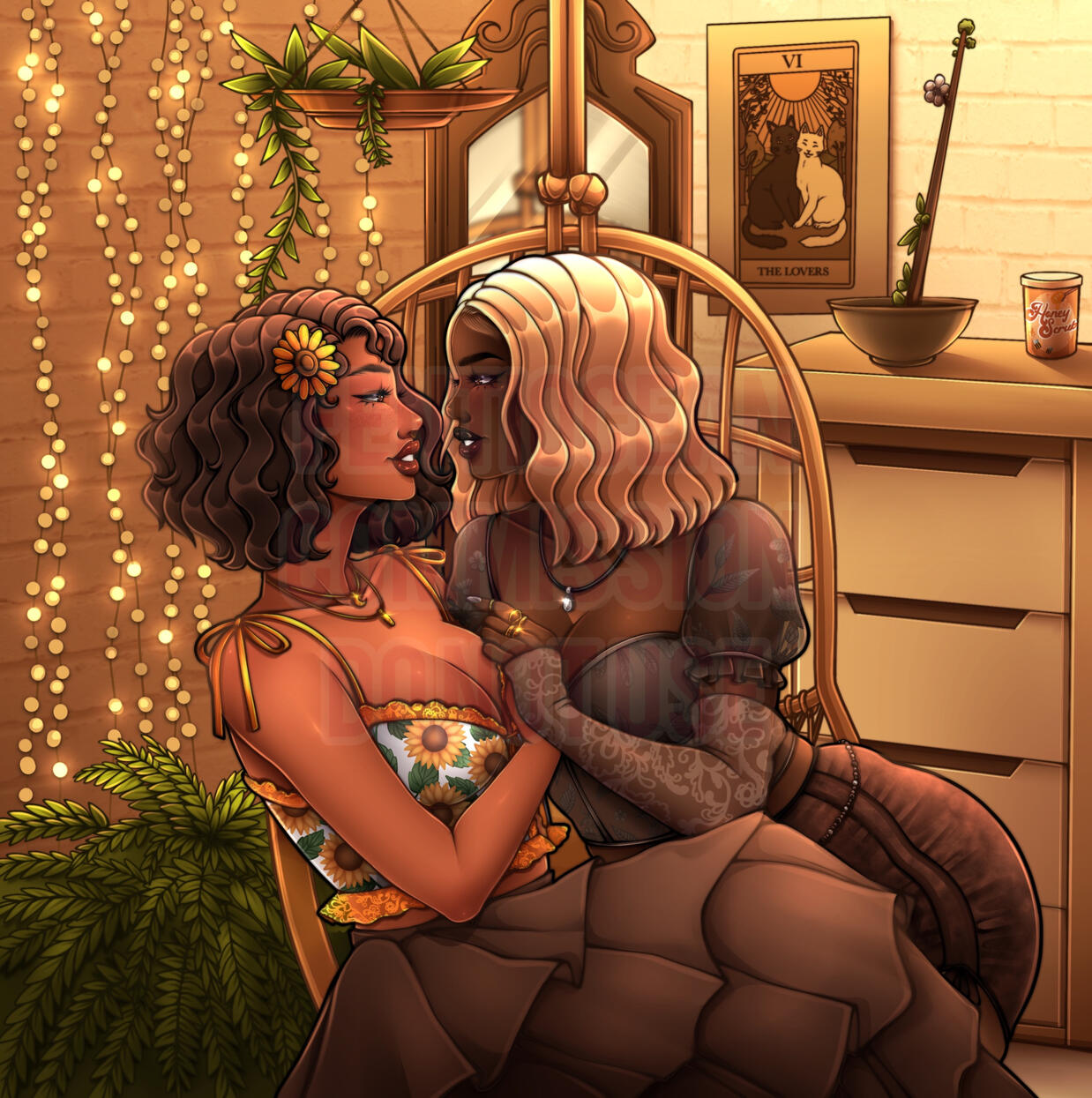 Custom Full-Body, Full-Render Commission for @eyscissims on IG, featuring two OC&#39;s, Joslyn &amp; Georgia.