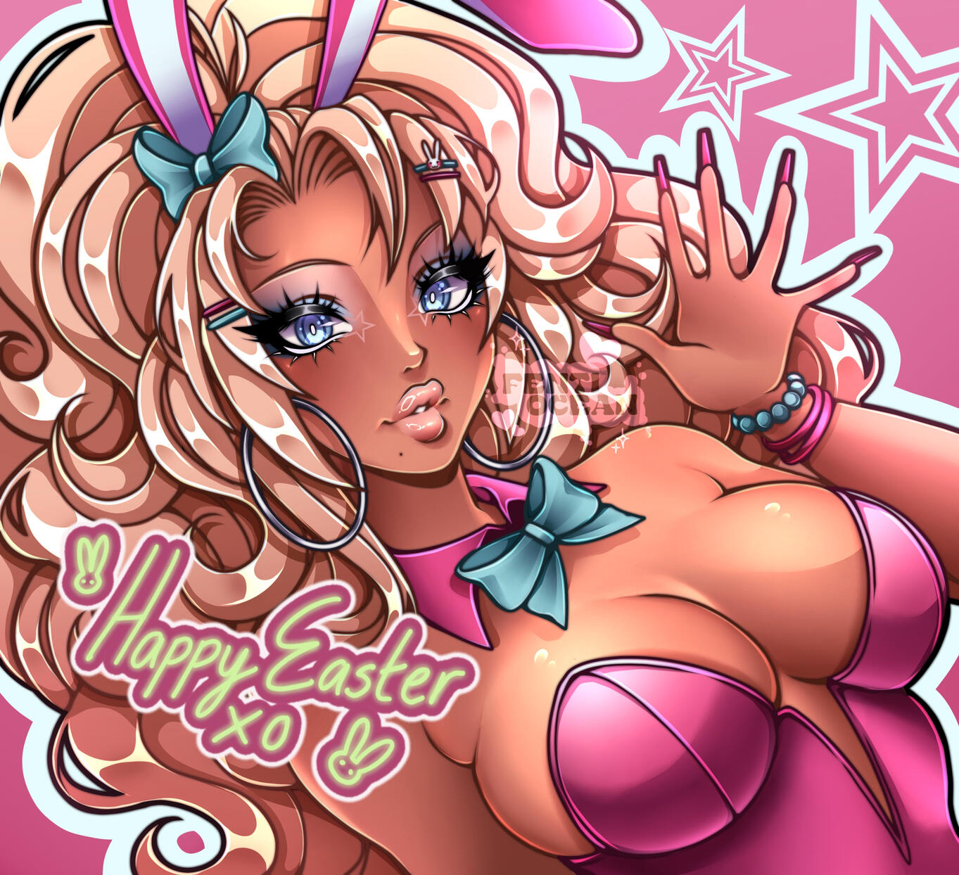 A bunny-girl themed piece, featuring my OC, Kotori.